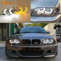 ultra bright concept m4 iconic style led angel eyes halo rings day light for bmw 3 series e46 coupe cabrio convertible m3
