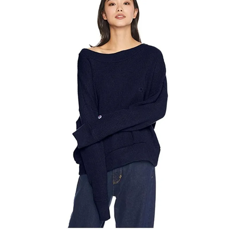 

2020 Autumn Casual Solid Color Sports Temperament Pullover Round Neck Loose Women's Slim Comfortable Simple Round Collar T-Shirt