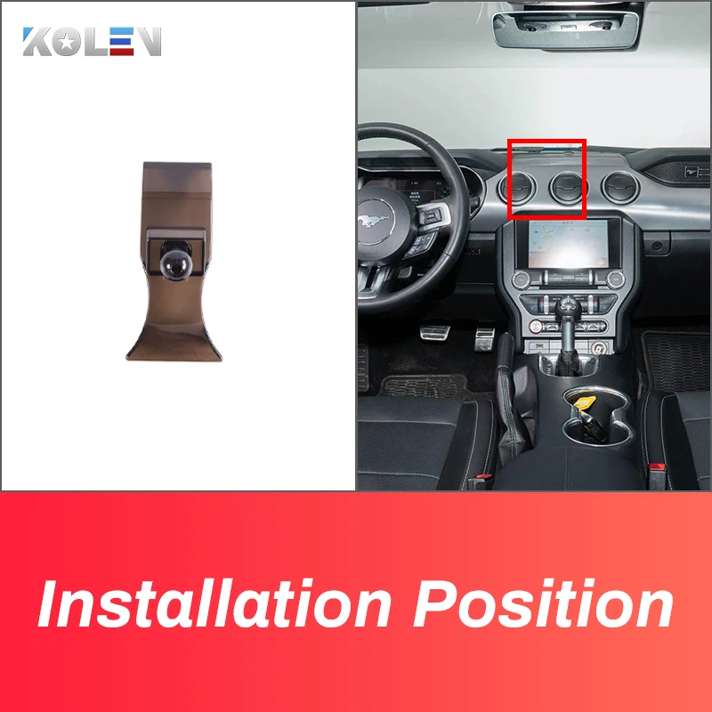 car mobile phone holder for ford mustang 2015 2016 2017 2018 2019 gps gravity stand special mount navigation bracket accessories free global shipping