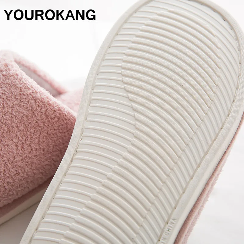 Female Winter Warm Home Slippers Indoor Soft Plush Women Shoes Fashion Flat Couple Unisex Lovers House Slippers Dropshipping