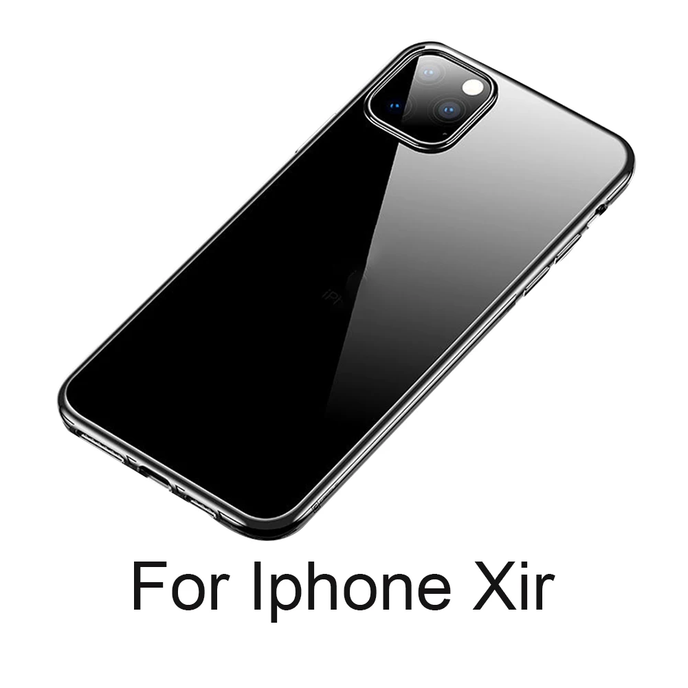 Electroplated Bumper Transparent Protective Cover Soft Silicone Shockproof Anti Scratch Durable Case Shell For Iphone Xi |