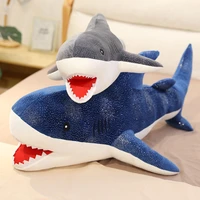 new hot huggable lovely big size soft toy plush shark stuffed toys sleeping cute pillow cushion animal gift for children