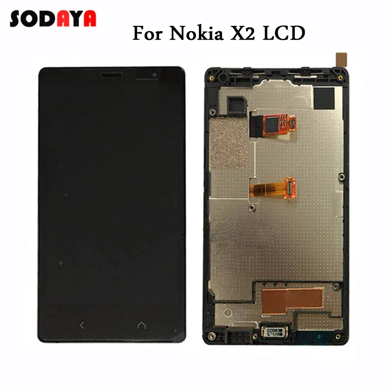 Сменный сенсорный ЖК экран для NOKIA X2 Dual RM 1013 1014 X2DS бесплатная доставка|Экраны