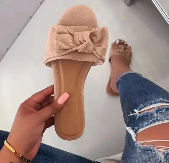 

Flat Shoes Fashion Summer Sandals Fashion Comfortable Bow 2021 Sandals Women Summer New Fashion Women Sandals