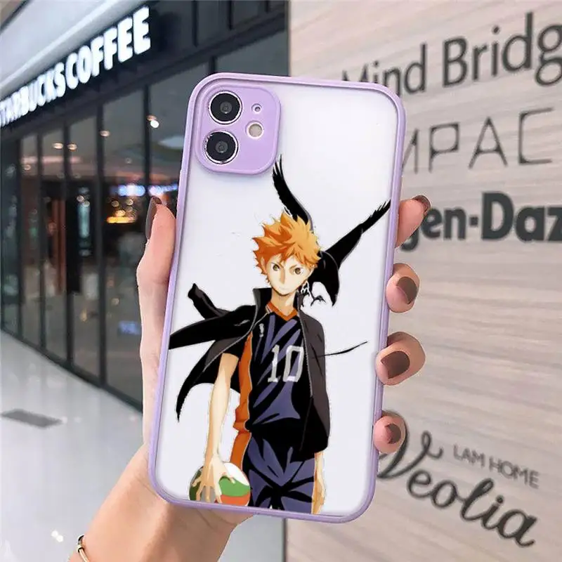 

Haikyuu Phone Case Matte For iPhone 12 Mini 11 Pro XR XS Max 7 8 Plus X Hard PC Back Cover