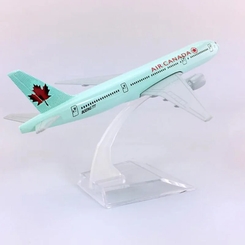 16 см масштаб 1/400 фотомодель самолета Air Canada с базовым сплавом Коллекционная