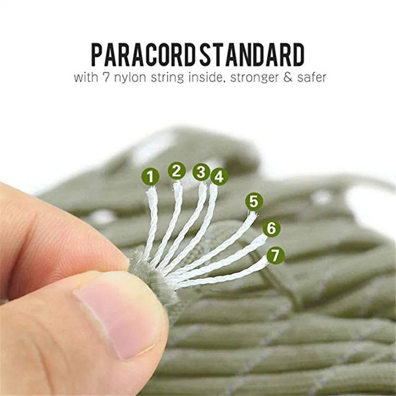 Многофункциональный Военный аварийный шнурок Паракорд Выживание Кемпинг