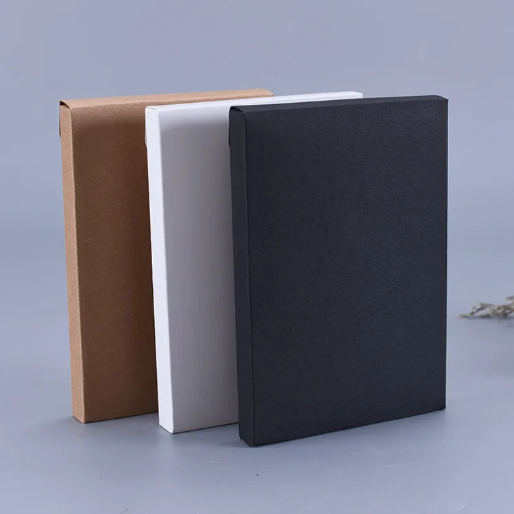 

50pcs gift box, black kraft paper, Postcard box, photo box, invitation letter, playback card, packaging card, cardboard box