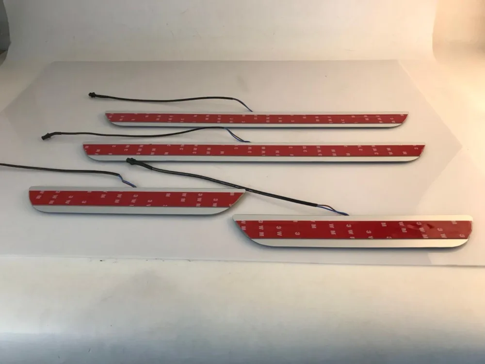 

Infrared sensor control led door sill plate strip welcome light threshold guard protectors for mazda 6 atenza