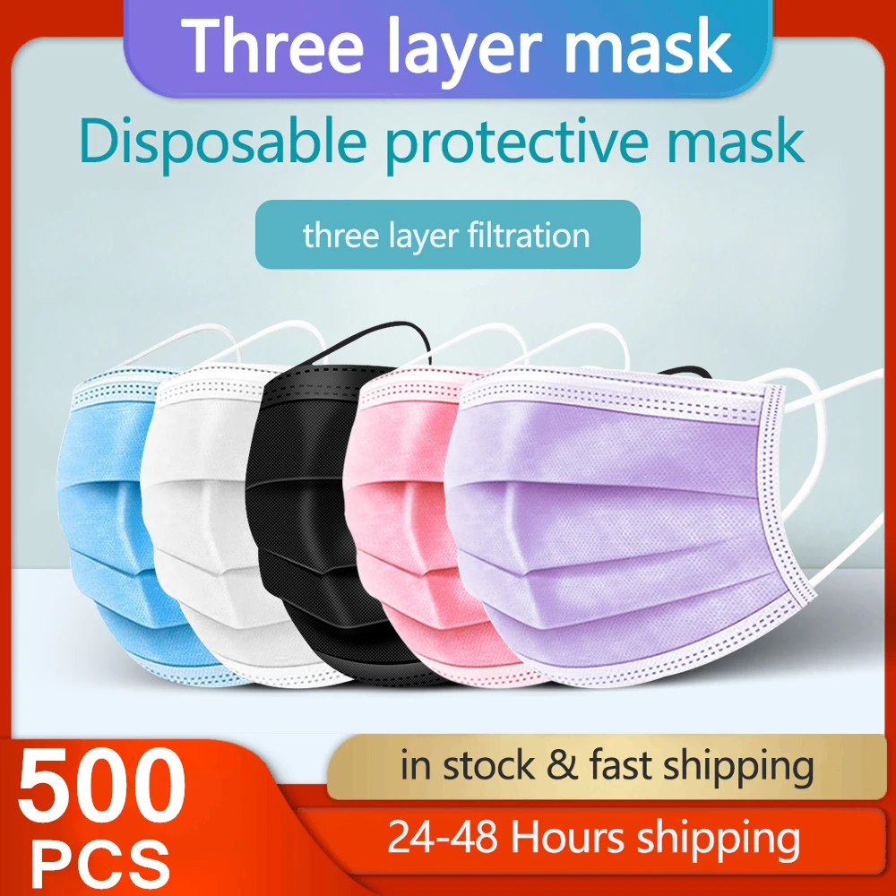 

Disposable Medical Surgical Masks Surgical Earloop Sterile Mask Mouth 3 Layers Meltblown Non-woven Breathable Face Medical Masks