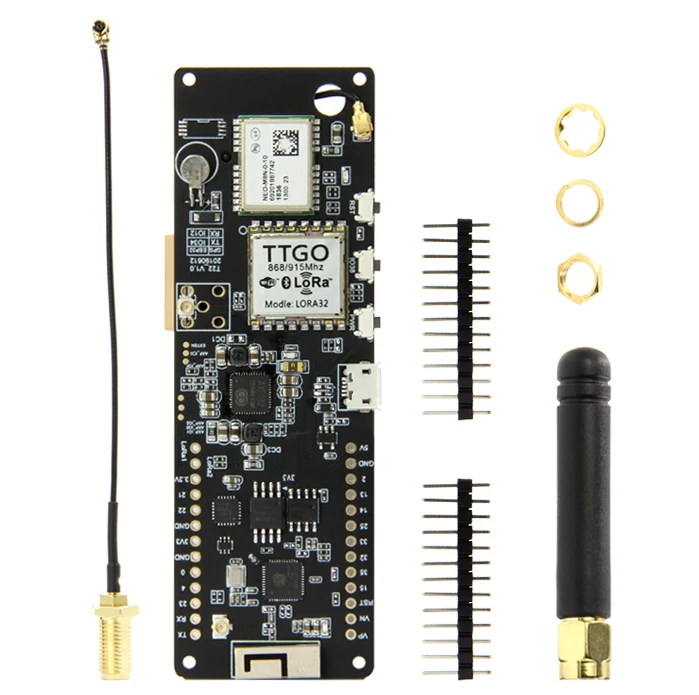 LILYGO®TTGO Т-образной балки V1.0 ESP32 LORA 433/868/915/923 МГц Wi-Fi Беспроводной Bluetooth модуль gps NEO-M8N IPEX 18650 Батарея держатель