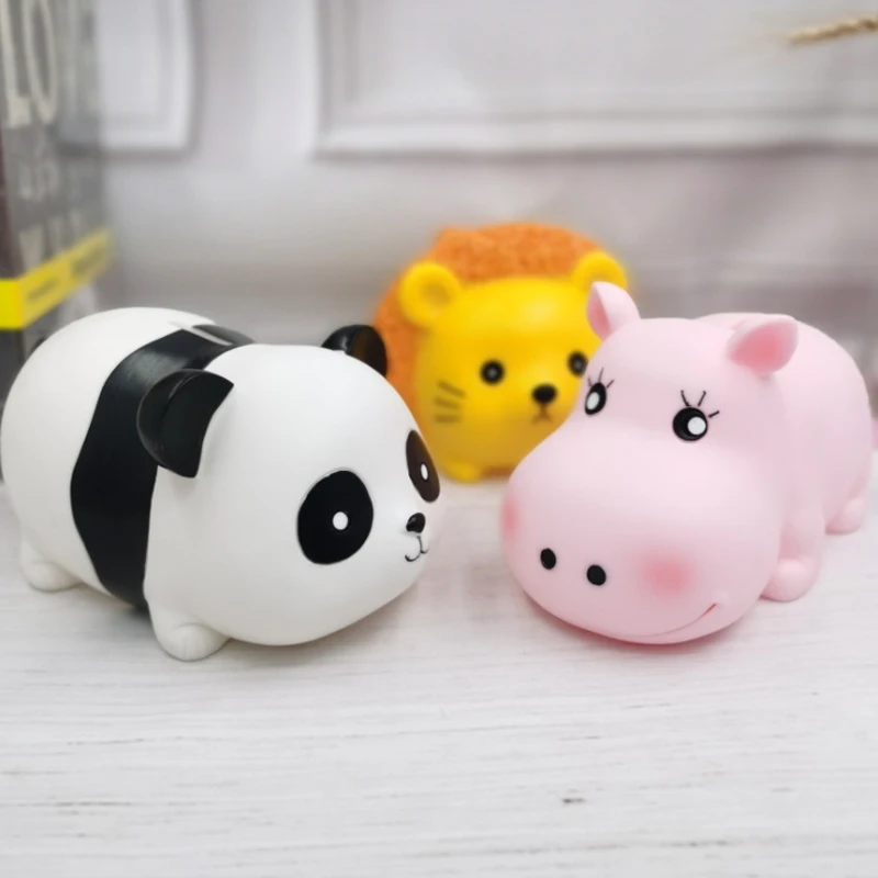 

Panda Piggy Bank Cartoon Storage Tank Hippo Children Piggy Bank Lion Piggy Bank Children's Day Change Coin Coin Storage Box
