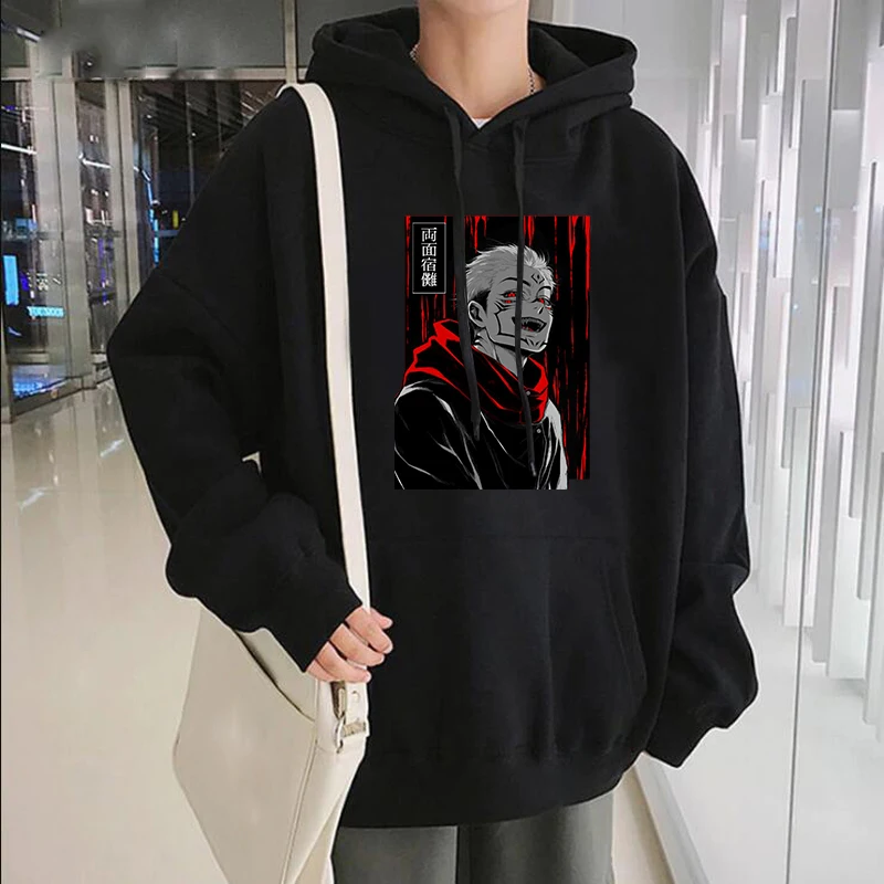 

Latest Japan Anime Jujutsu Kaisen Printing Hoodies Harajuku Cartoon Cool Graphic Streetwear Oversized Hip Hop Winter Sweatshirts