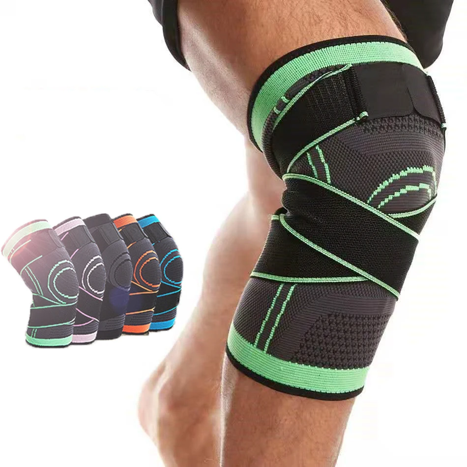 

1 шт. спортивные защитные наколенники, мужские компрессионные эластичные наколенники, фитнес-оборудование, защитное снаряжение для баскетб...