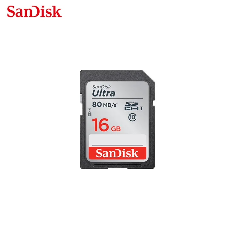Промо-акция! SanDisk 128 Гб 64 ГБ 32 ГБ оперативной памяти, 16 Гб встроенной памяти SD/SDHC/SDXC карты 80 МБ/с. карты памяти класса 10 U1 для Камера, TF карта с фактическим объемом