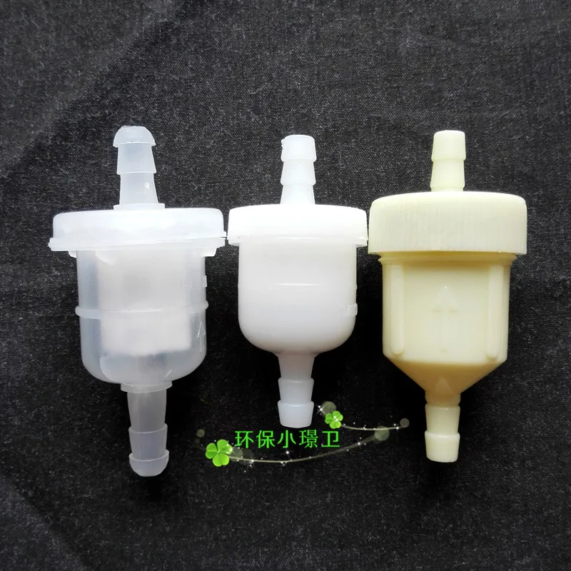 

6pcs White Plastic Enclosure Micro Filter Small Size with Net Filter Liquid Filter 5MM Port Ultra-Small Number