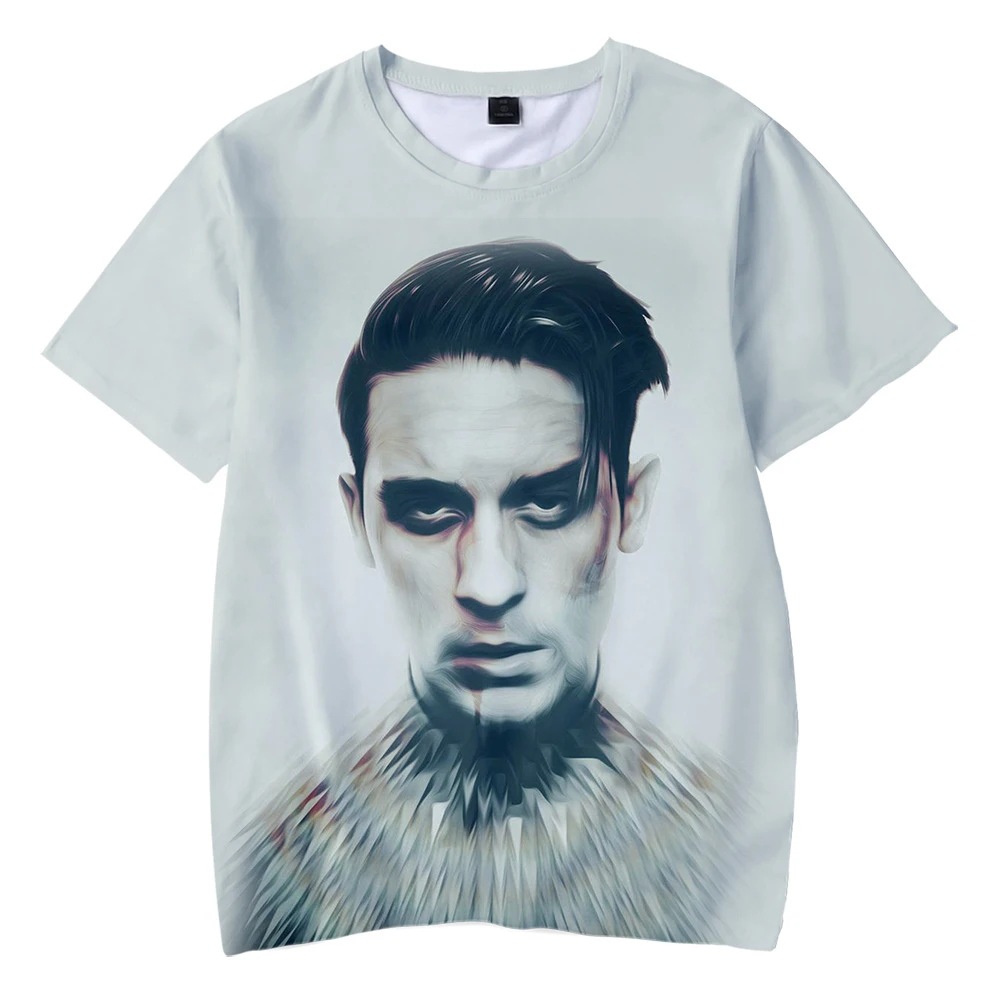 

2021 футболка Rapper G-Eazy с 3d принтом, Повседневная Уличная одежда унисекс с коротким рукавом и круглым вырезом в стиле Харадзюку, топ с коротким р...