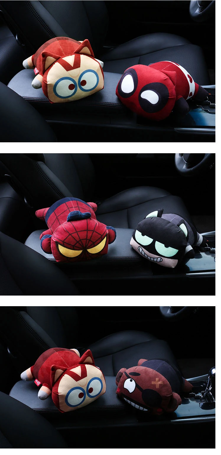 Car Air Freshener Bamboo Charcoal Bag Spiderman Super Hero Activated Carbon Odor Auto Decoration Ornaments Car Accessories