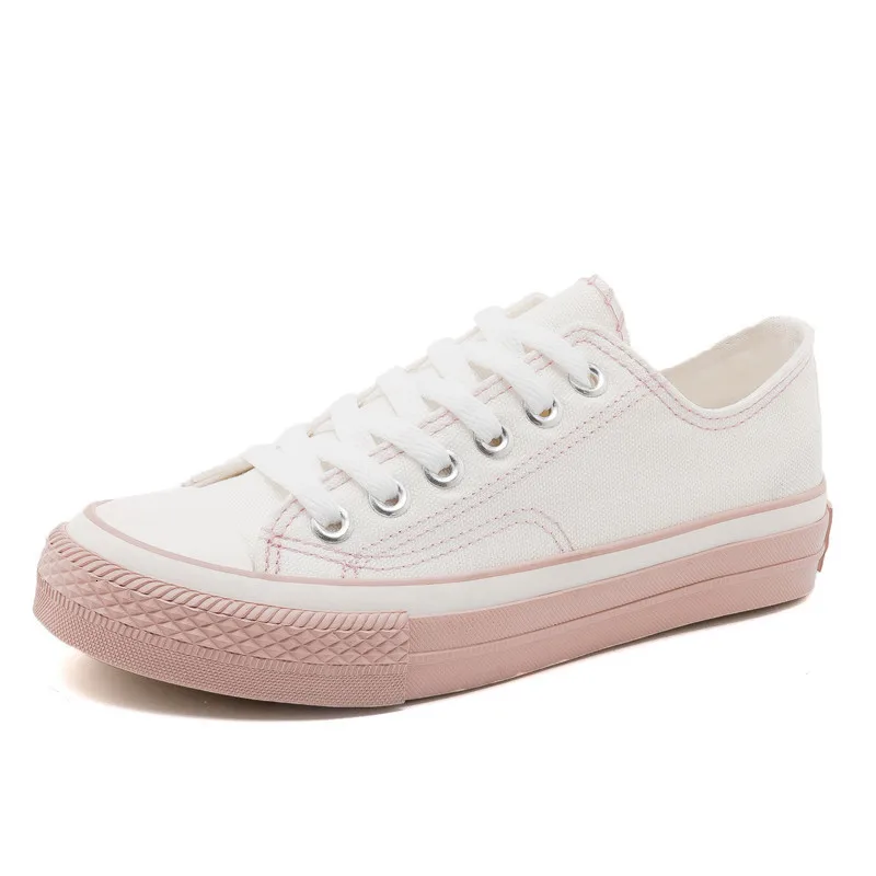 Женские кроссовки Новинка 2019 года сезон весна Корейская парусиновая обувь для