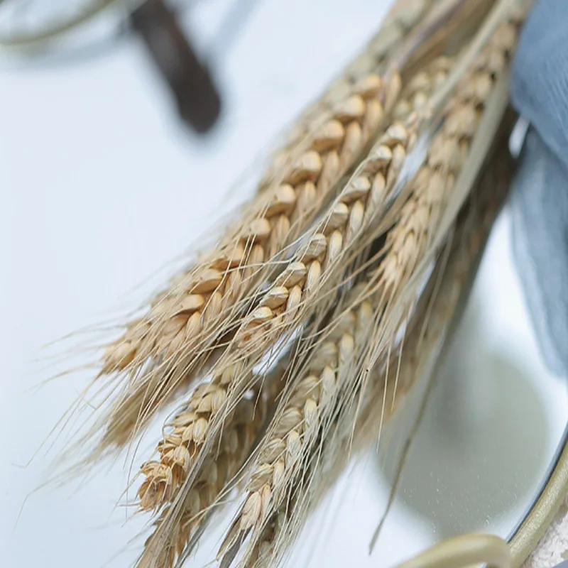 

30Pcs Natural Dried Plant Wheat Ear Bouquets For Home Decor Flower Arrangement Wedding Decoration Real Flowers Grass Props