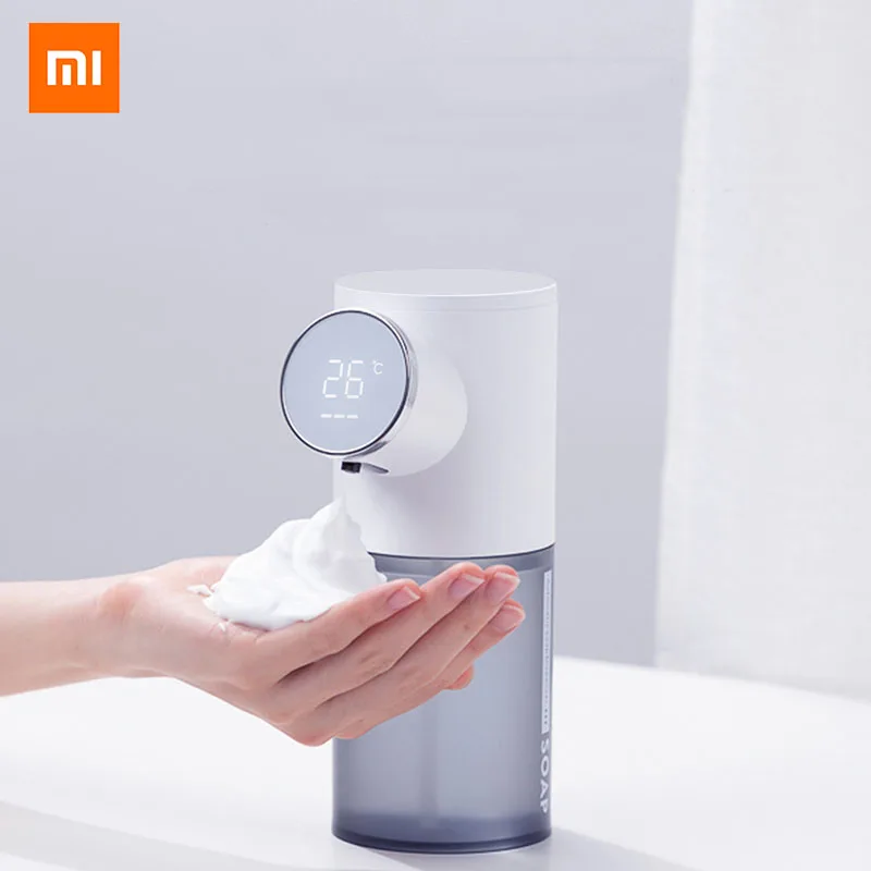 Usb Rechargeable 320ml Liquid Soap Dispensers Digital Displa