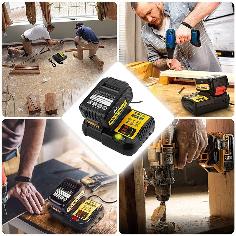Хорошее качество DCB112 li ion зарядное устройство для Dewalt 10 8 в 12 В 14 4 18 Dcb101 Dcb140 Dcb105