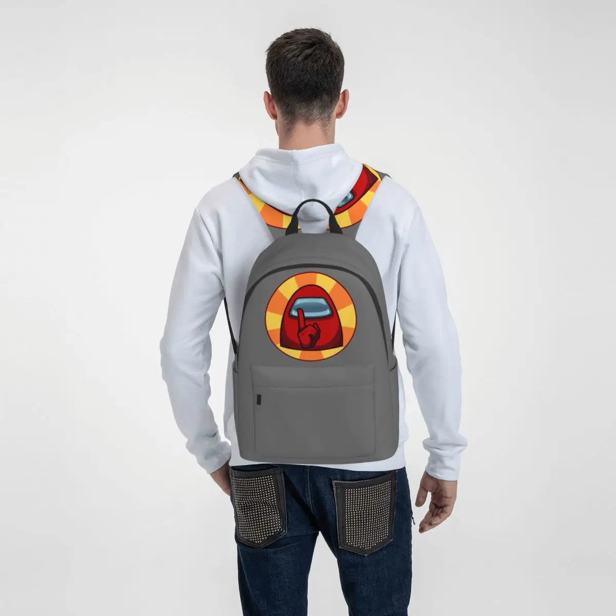 

Game Anime Kawaii Backpack Team Impostor Sus Sussy Amogus Backpack Trending Bag Man Woman Schoolbag