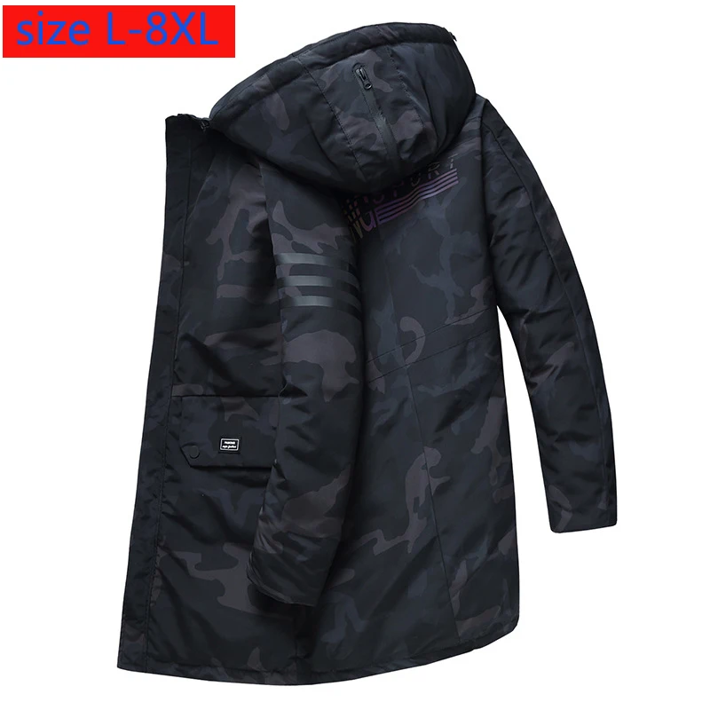 Новое поступление модная зимняя очень большая длинная стеганая хлопковая куртка