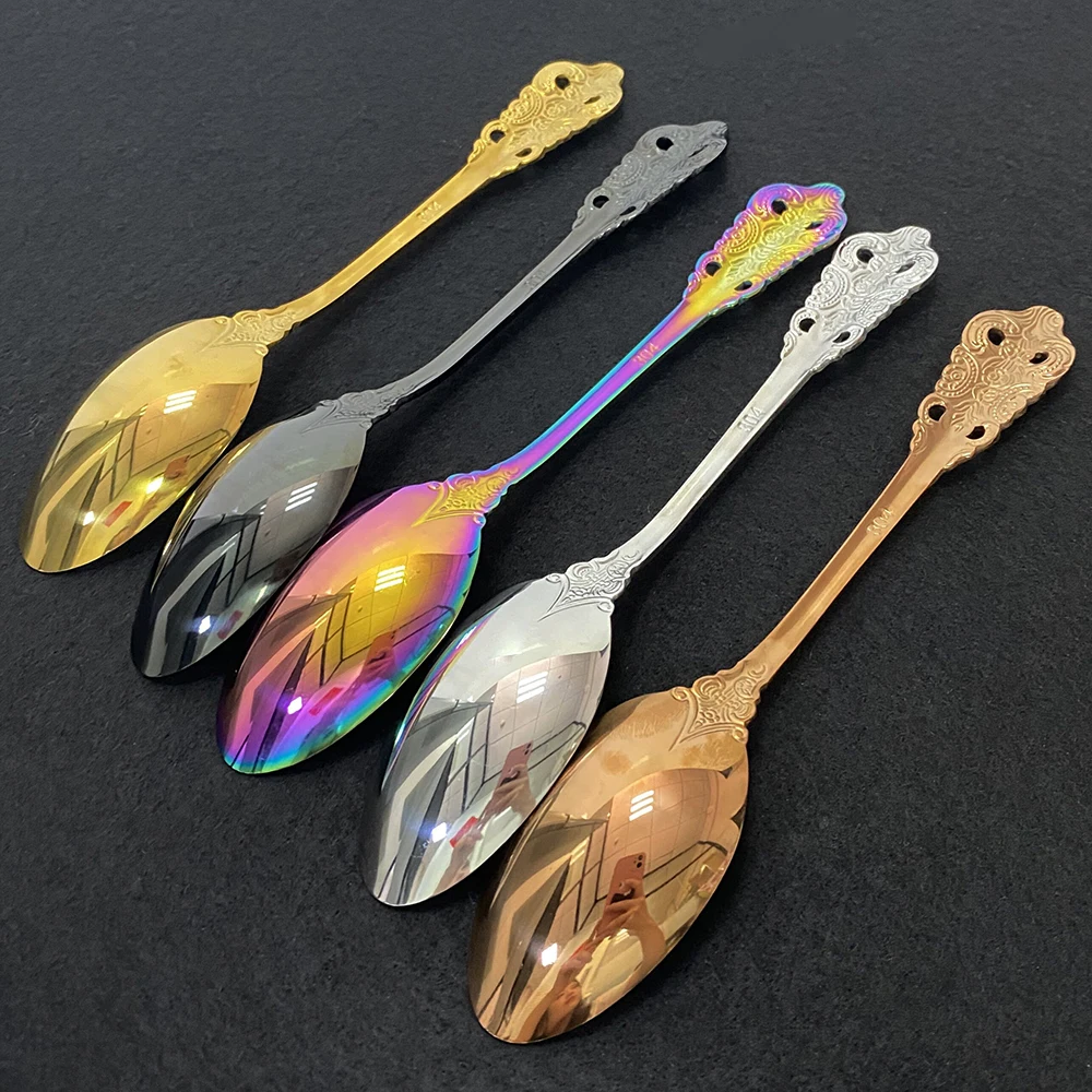 

24Pcs Luxury Rose Gold Cutlery Set Dinnerware Flatware Set 18/10 Stainless Steel Tableware Silverware Dinner Fork Knife Spoon