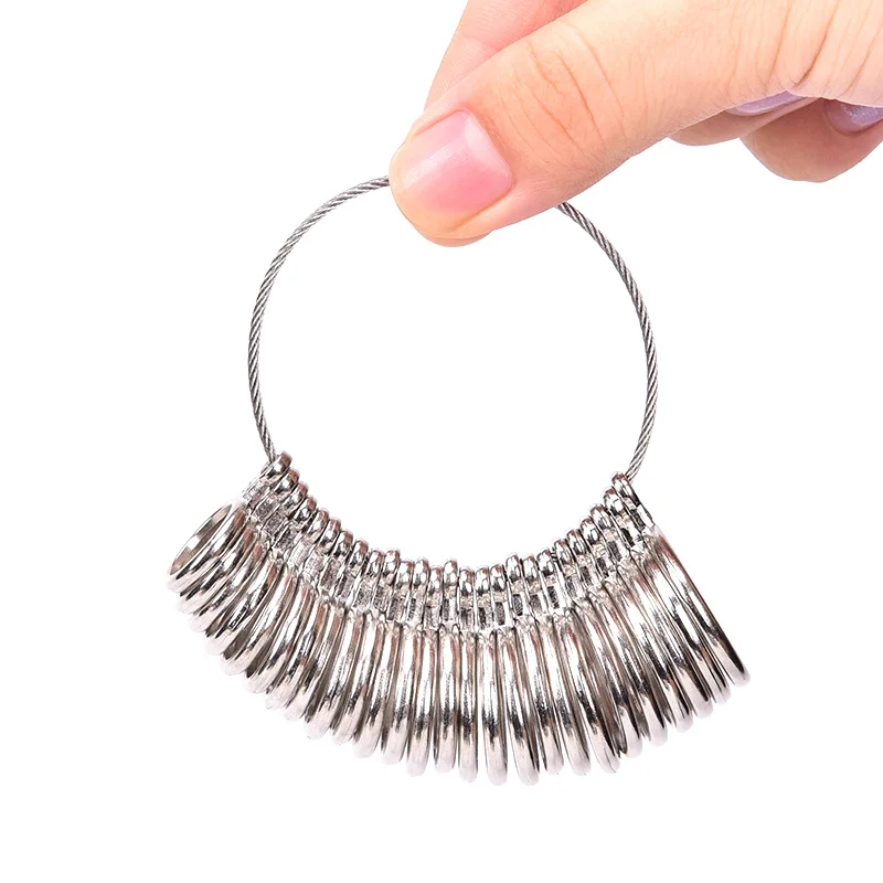 Алюминиевое кольцо Sizer Mandrel измерительный стержень для пальцев и из нержавеющей