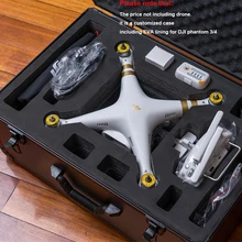 Высококачественный защитный костюм для DJI phantom 3, стандартный защитный чехол, алюминиевый чехол на заказ, специально для DJI 3/4, не включая Дрон