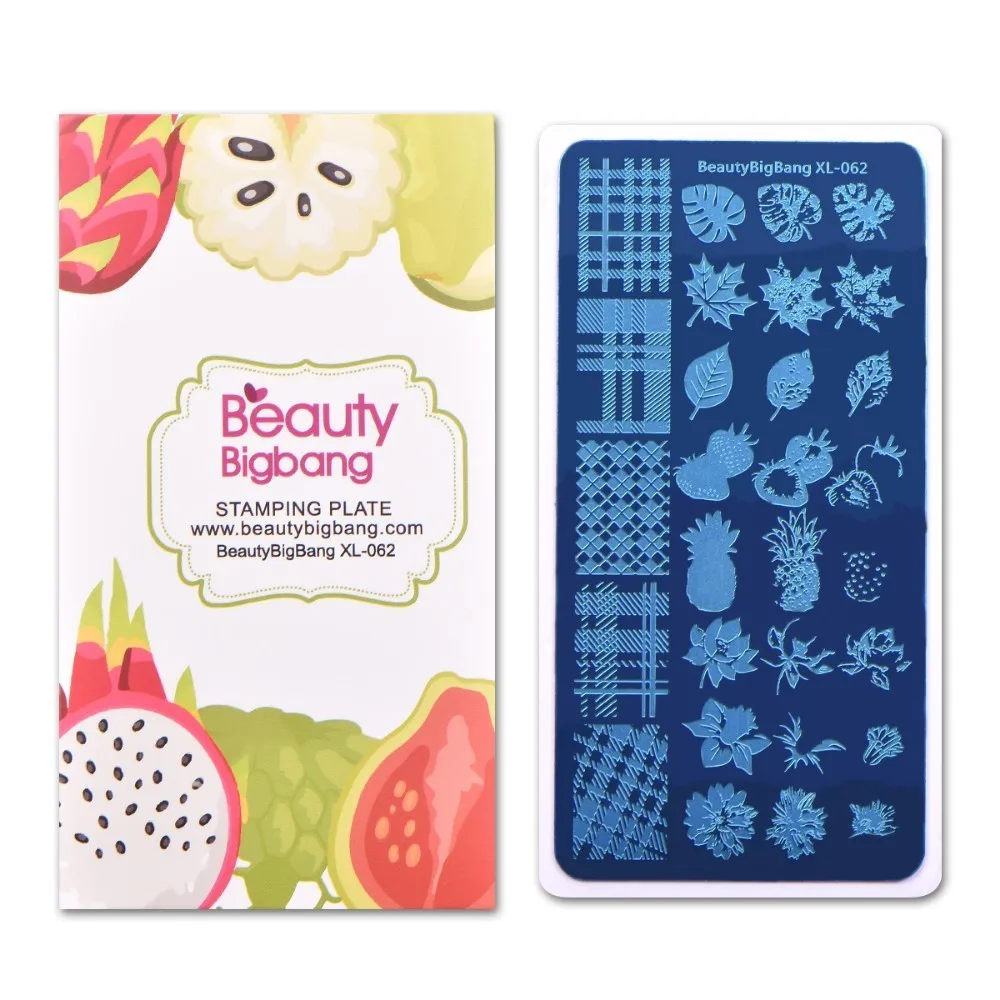 BeautyBigBang 1 шт. штампованные пластины кленовые листья клубника цветок ананас