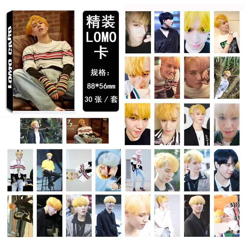 30 шт./компл. K pop GOT7 Фотокарта YuGyeom один 02 Мода высокого качества альбом фото карта