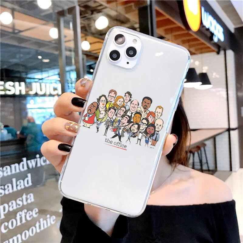 The office TV show Case Soft TPU Back Cover For iPhone 11 Pro XS MAX 6 6S 7 8 Plus X XR Phone Michael Scott | Мобильные телефоны и