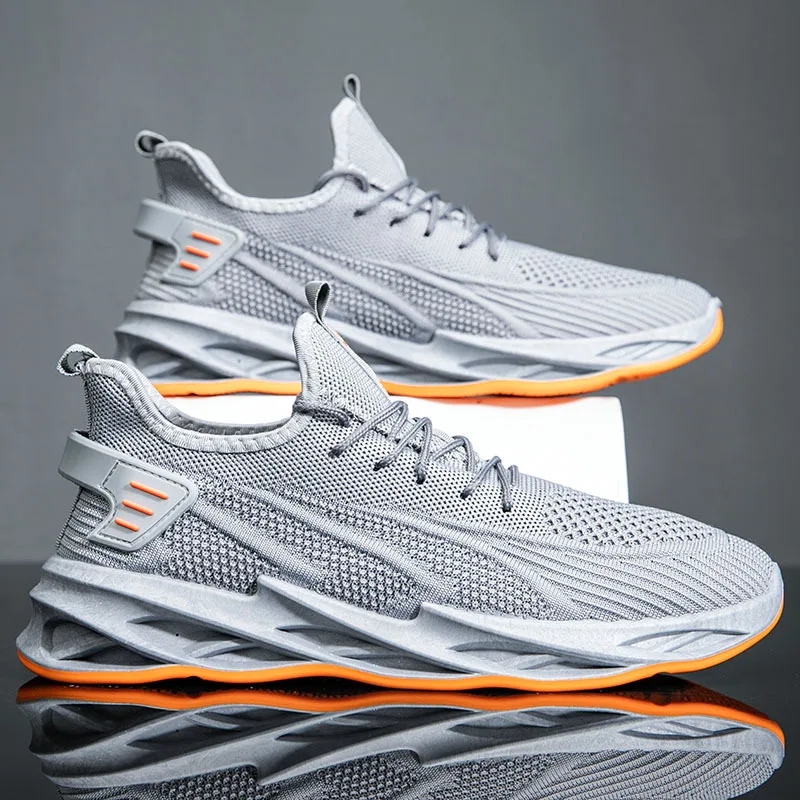 

New Arrival Men's Sports Casual Shoes Men's Flying Knitted Breathable Casual Shoes Student Comfortable Color Running Men's Shoes