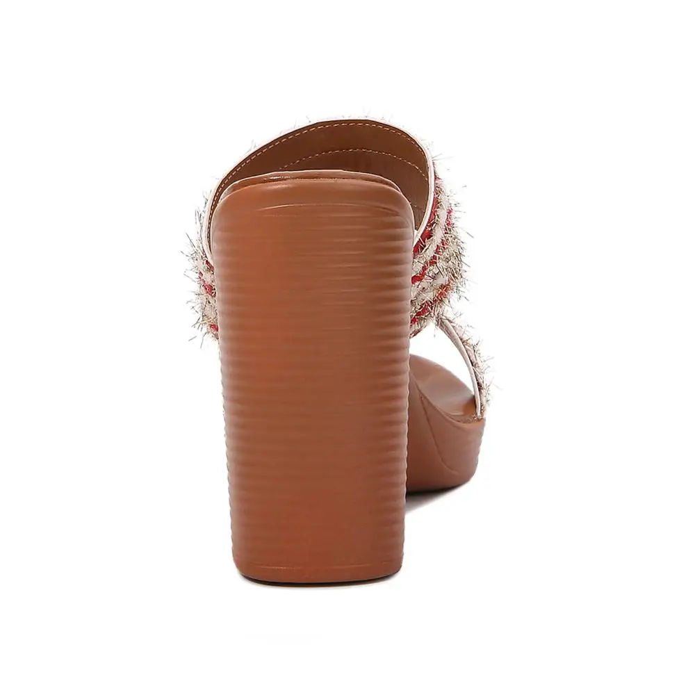 

BBZAI Summer Princess shoes Sexy women's shoes Slipper New pattern Superior quality Sandals 10CM Coarse heel Nightclub 4-11 12