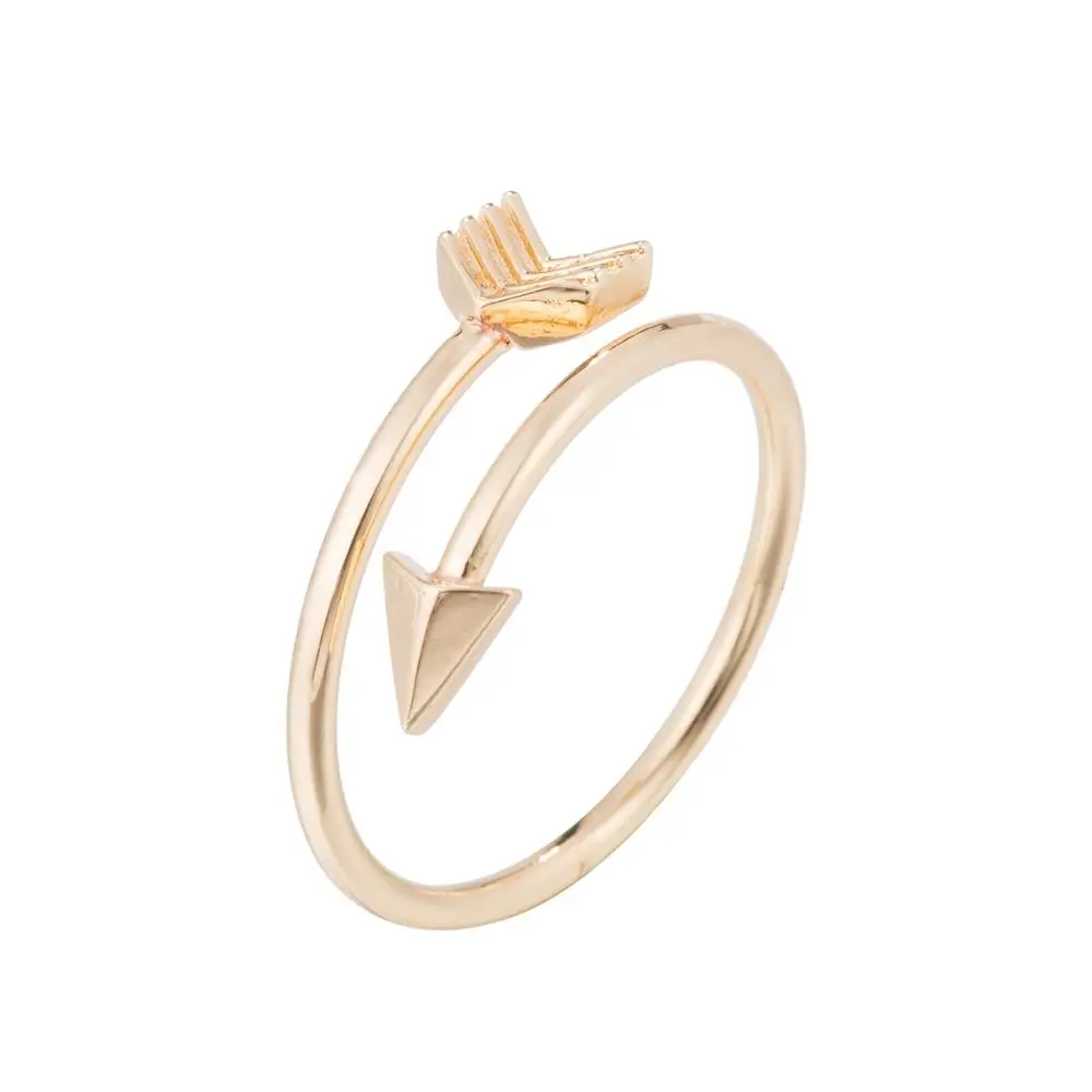 Sasusp винтажные женские кольца со стрелками регулируемые геометрические кольца для женщин Свадебные вечерние юбилейные ювелирные аксессуары - Цвет основного камня: Arrow