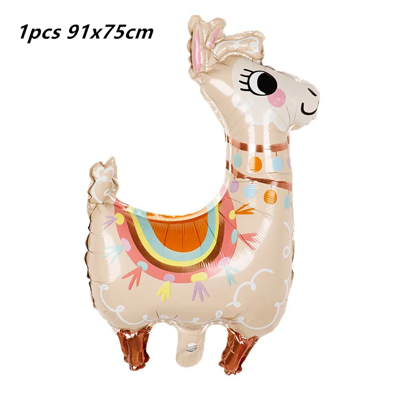 1pcs 91x75cm LISM Llama вечерние Llama Альпака бумажные тарелки салфетки для стаканчиков одноразовая соломка поставки животных с днем рождения украшения для детей - Цвет: 1pcs 91x75cm