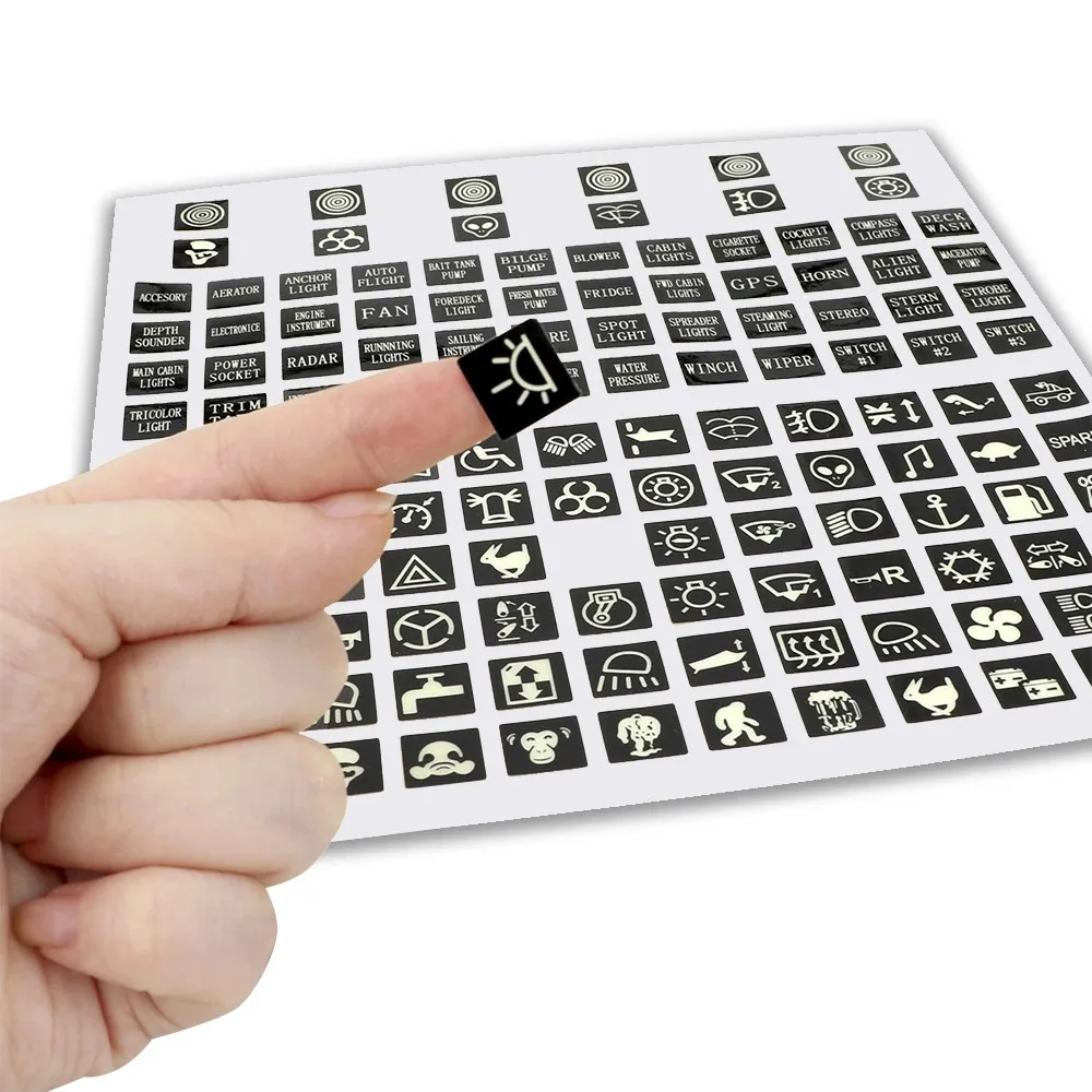 

Console Interior Stickers Decal PET Panel Replacement Replaces Universal