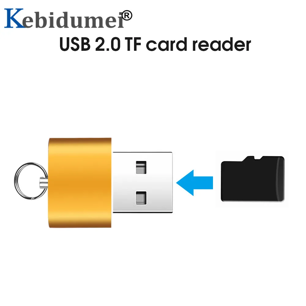

Портативный USB 2,0 TF кардридер, высокоскоростной USB кардридер для ноутбука, ПК, ноутбука, компьютеров