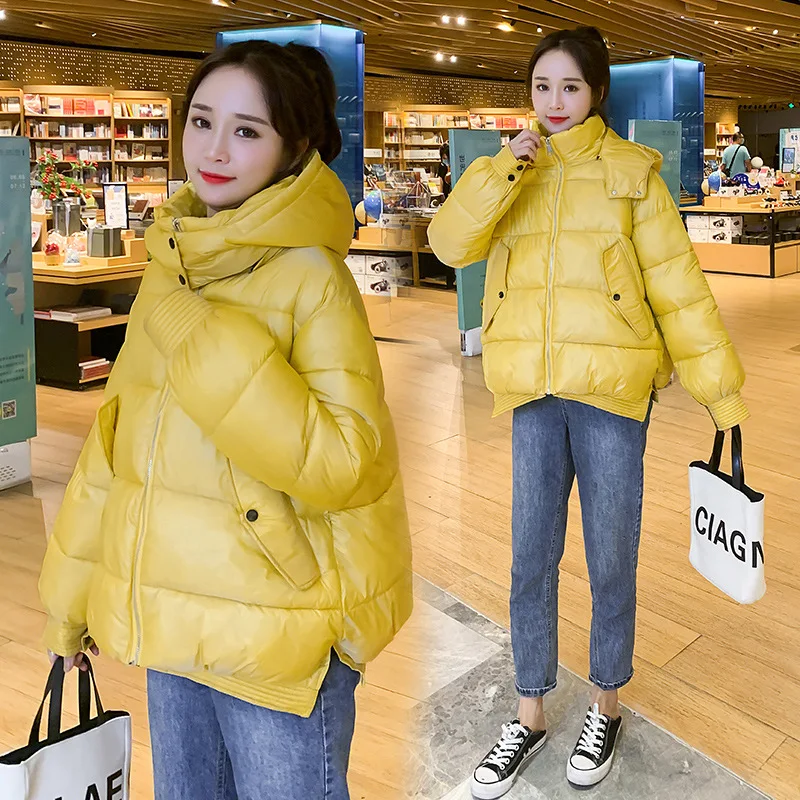 

Autumn and winter cotton-padded clothes women's tide new women's clothing all-match Korean loose hooded bread coat cotton coat