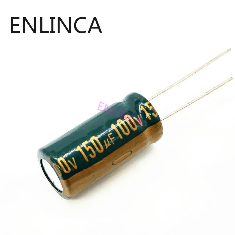 

22pcs/lot high frequency low impedance 100v 150UF aluminum electrolytic capacitor size 10*20 150UF 20%