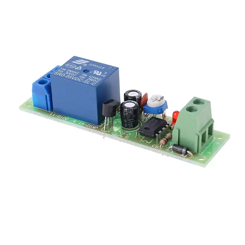 

NE555 Relay DC 5V Timer Adjustable Delay Turn Off ON Switch Time Relay Module