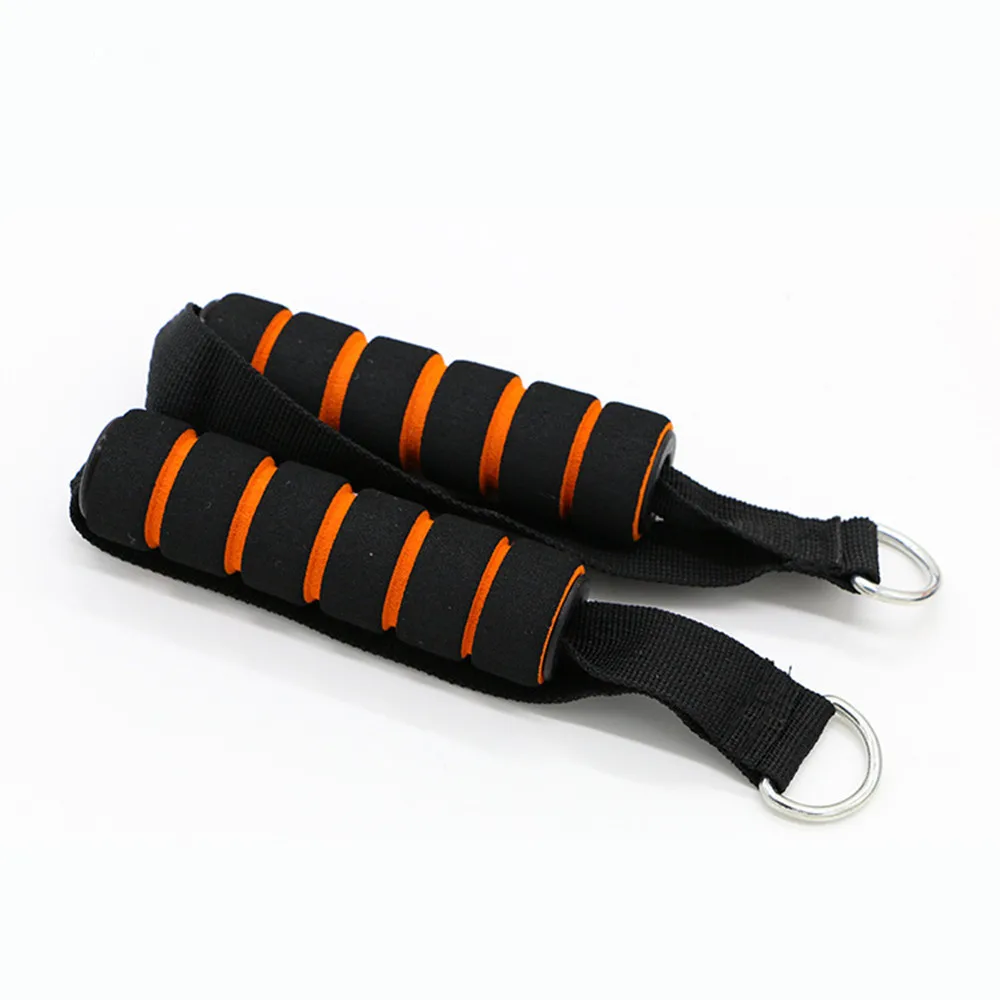

D-ring Spring Pull Rope Cable Bar Elastic String Foam Handle Fitness Equipment