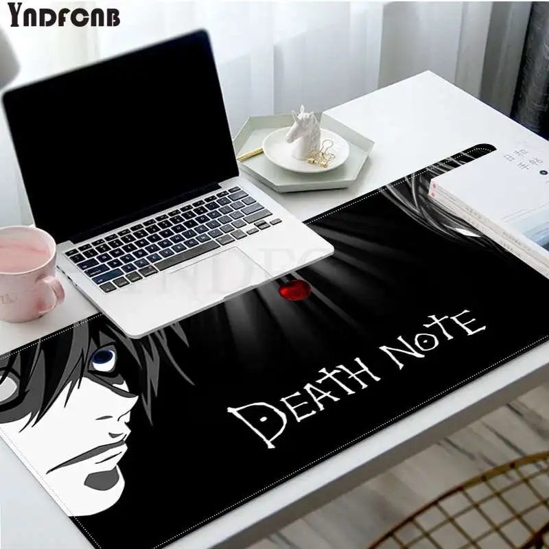 

Death Note Funny Rubber Mouse Durable Desktop Mousepad Size For Big CSGO Game Player Desktop PC Computer Laptop