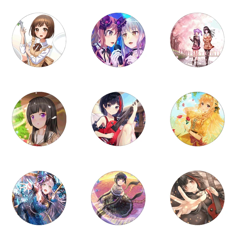 14 стилей 58 мм аниме челка мечта! Для девочек! Значок косплея юкина Минато Броши