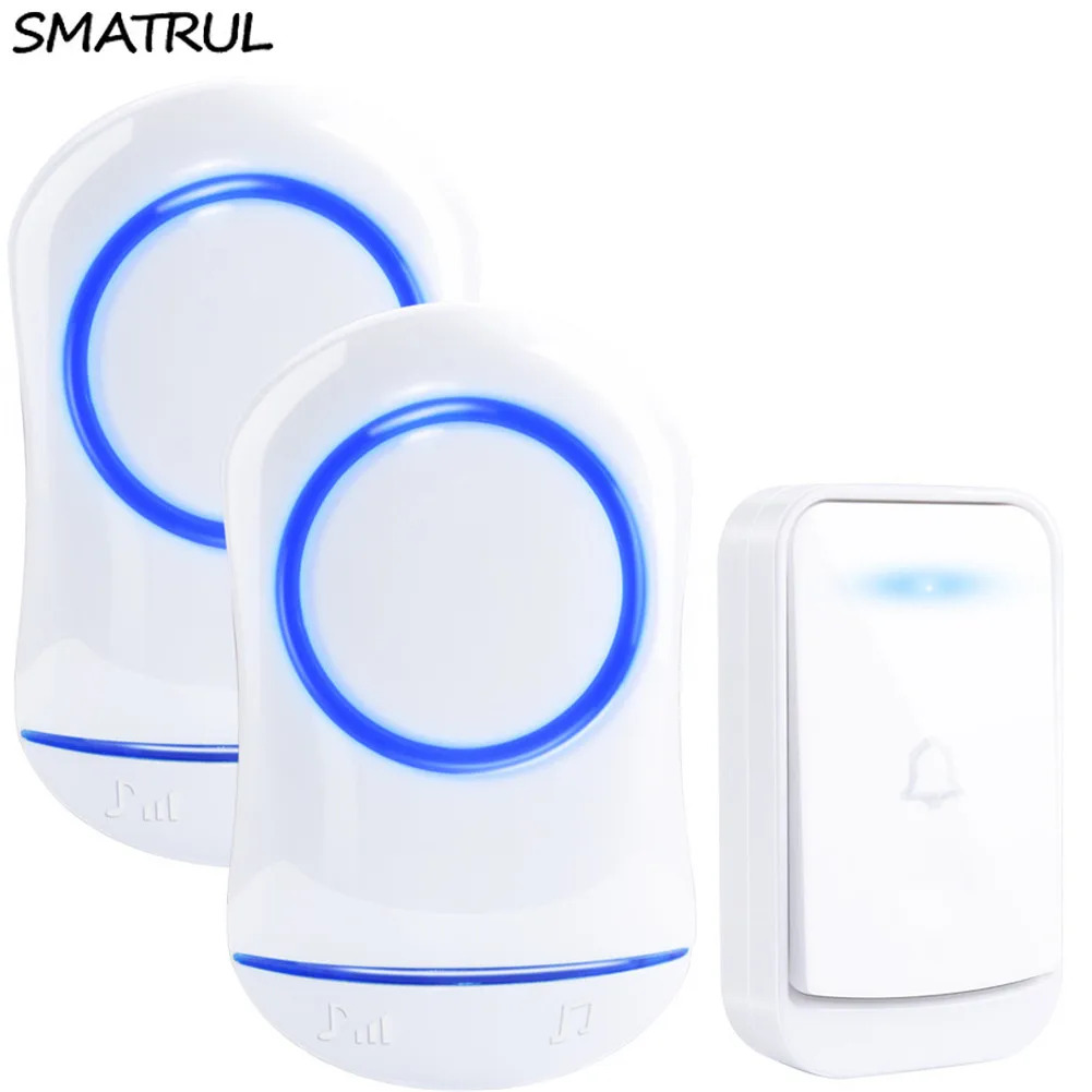 SMATRUL водонепроницаемый беспроводной дверной звонок с европейской вилкой