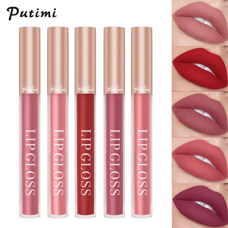 

1Pc Sexy Velvet Matte Lipstick Waterproof Long Lasting Lip Gloss Non Stick Cup Red Lipgloss Glaze Cosmetic Women Makeup Lipstick