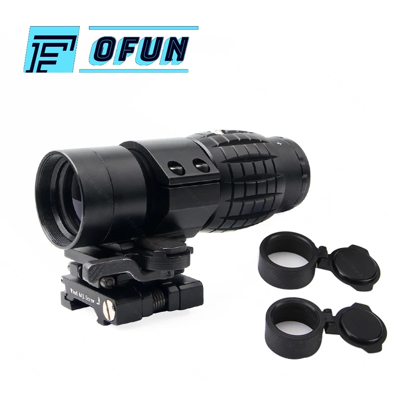 3X увеличительное стекло Компактный Тактический прицел с откидной на сторону 20 мм