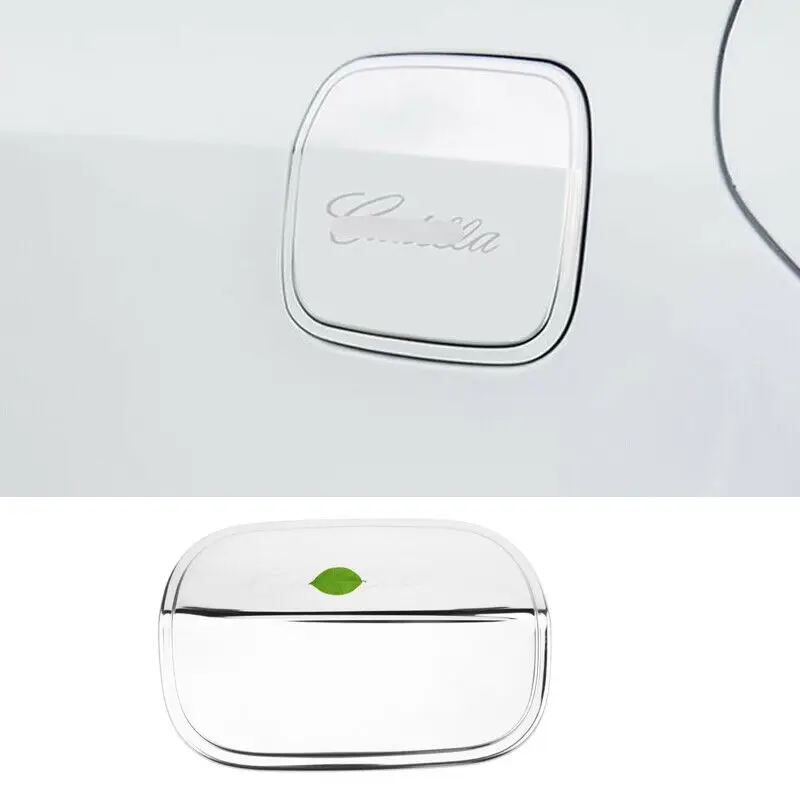 

FOR Cadillac CT6 2016-2020 Chrome steel Fuel tank cap oil gas cover trim 1pcs